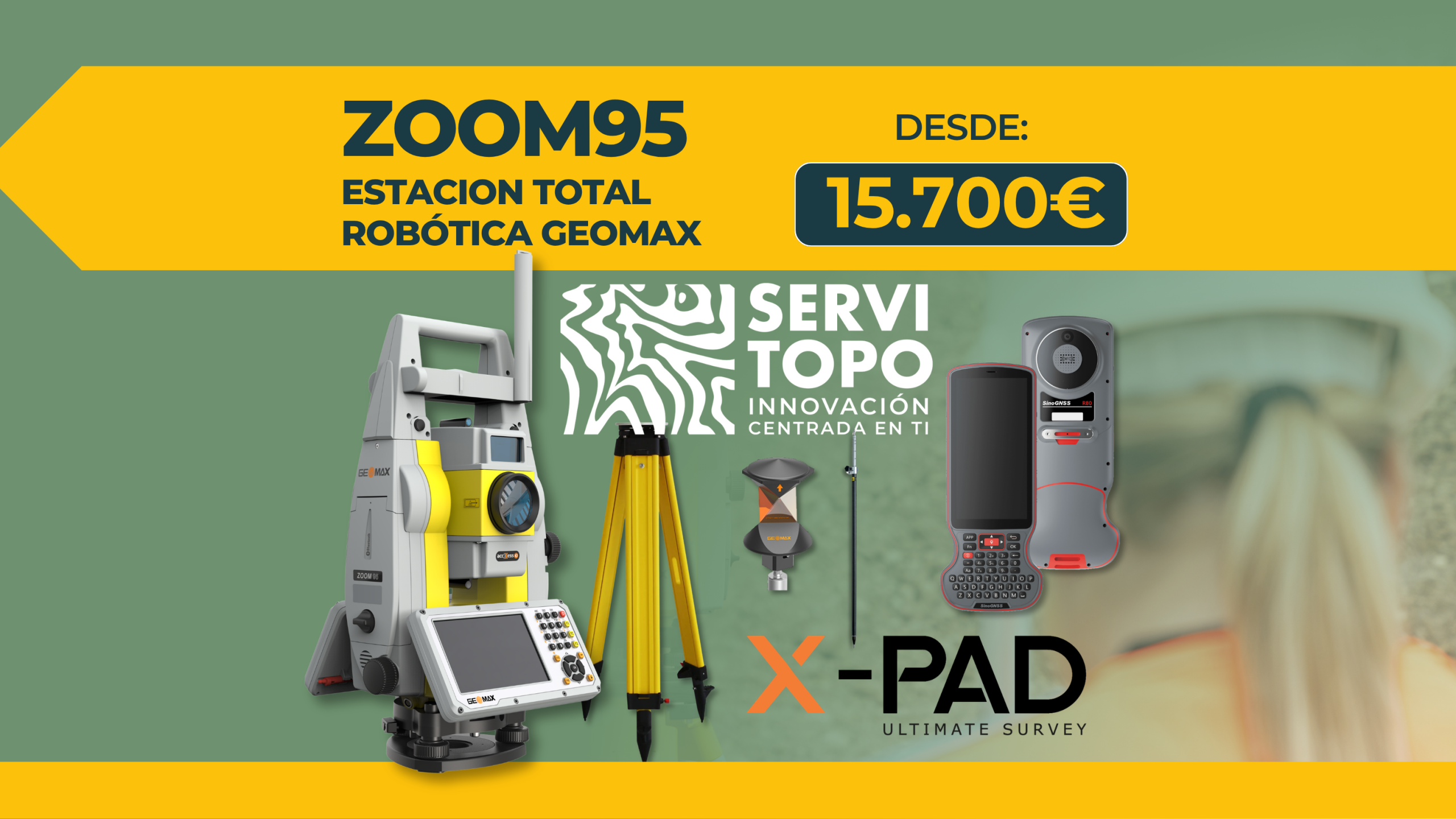 Oferta de estación total Robótica GEOMAX ZOOM 95